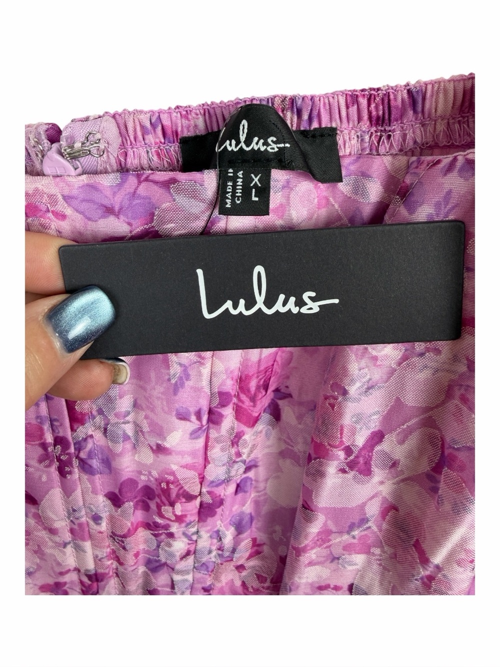 Lulus NWT “Colwyn” Light Magenta Floral Jacquard Bustier Midi Dress In Size XL. - Picture 3 of 16